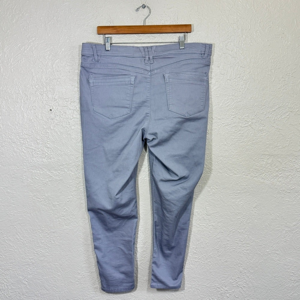 Democracy Ab-Solution Gray Pants 16 Tapered Ankle Stretch Slimming B1304PEX2 - Picture 6 of 10
